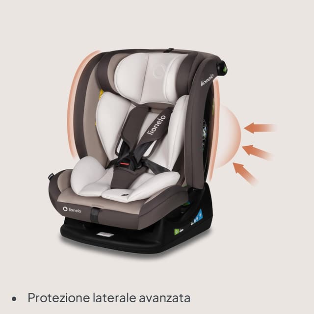 Thumbnail 6 de LIONELO AART i-SIZE Seggiolino Auto R129 i-Size 40-150 cm con poggiatesta regolabile