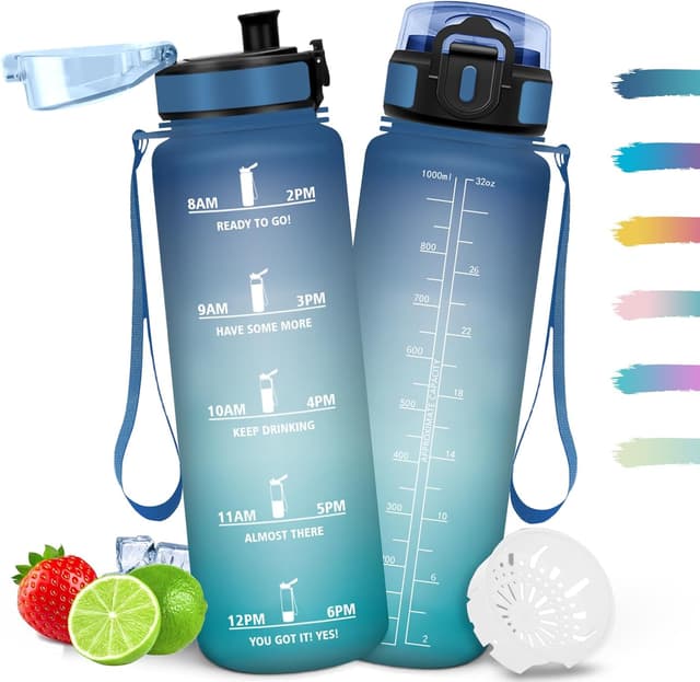 Detalle de Mulbijeo Botella 1000ML con lema motivacional