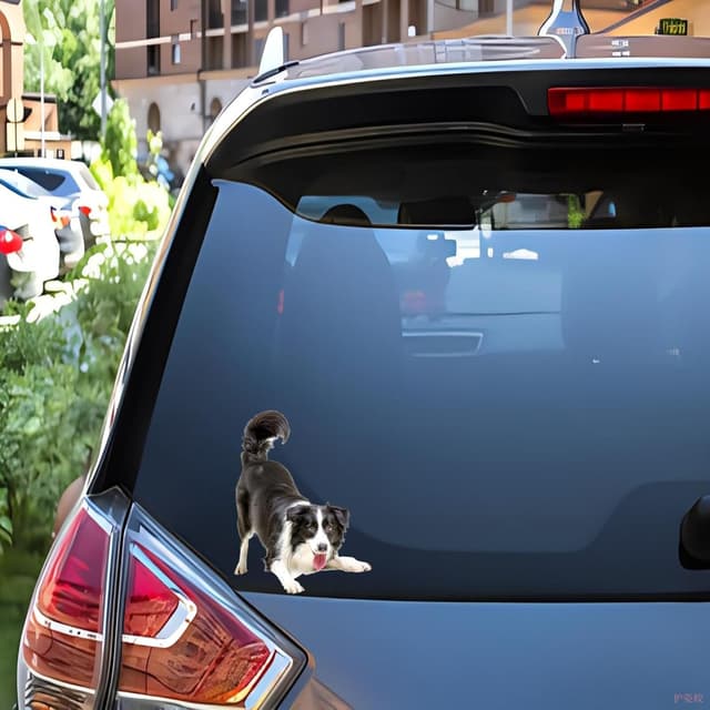 Thumbnail 5 de Border Collie Aufkleber 15 cm Reflektierend