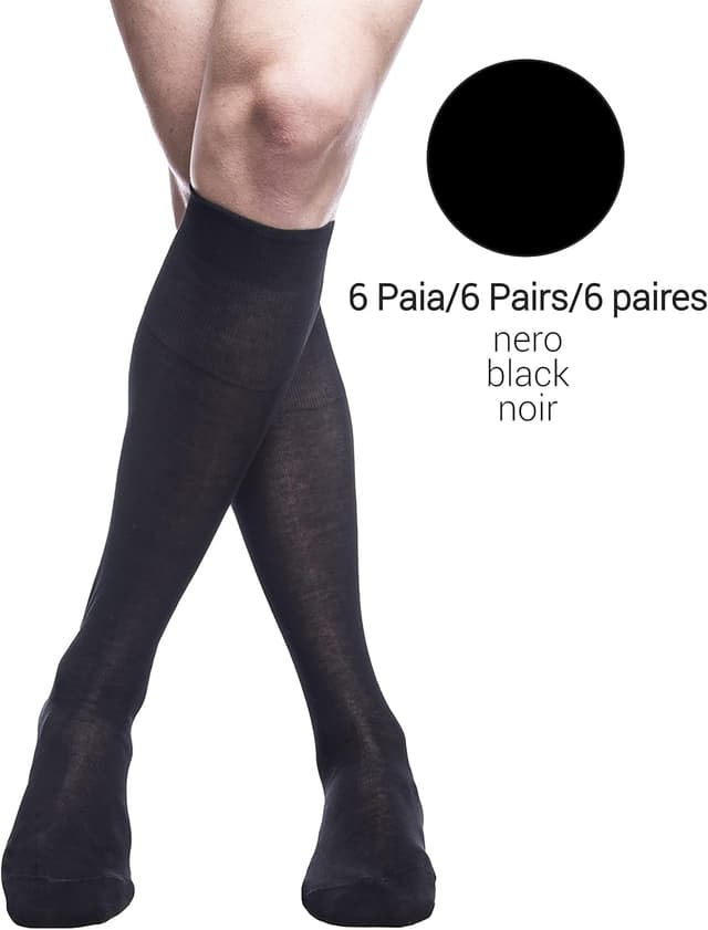 Thumbnail 3 de PETTI Calzini uomo 6 paia Filo di Scozia 🇮🇹