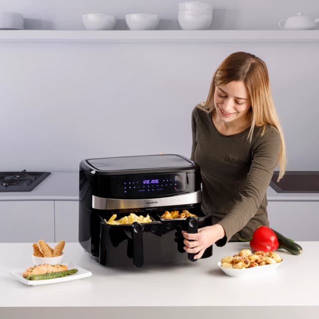 Detalle de Taurus Air Fry Digital Duo freidora de aire doble