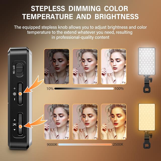 Detalle de SEAEYES Selfie Licht Handy mit 120 LEDs