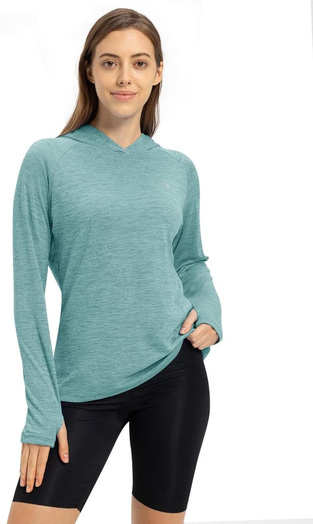 Detalle 1 de TBMPOY Women’s UPF 50+ Sun Protection Hoodie Long Sleeve (Lightweight)