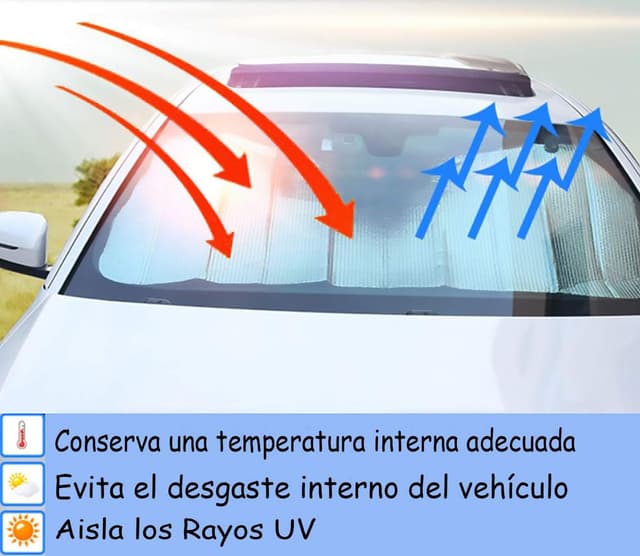 Thumbnail 4 de Parasol coche delantero 130x70 cm