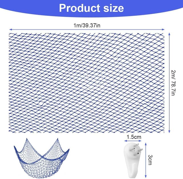 Detalle de Aolso Filet de pêche décoratif 2M