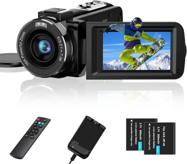 Detalle de Videocámara 1080P Full HD 36MP 30FPS con visión nocturna IR