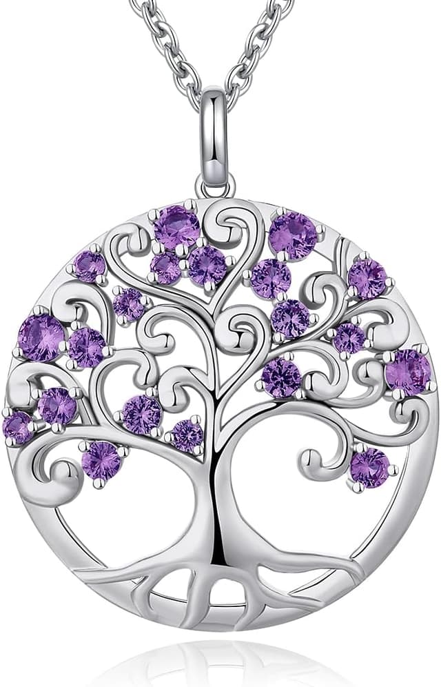 Detalle de jiamiaoi Baum des Lebens Halskette 29 mm