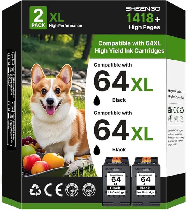 Imagen de HP 64XL Black Ink Cartridge 2-Pack đź–¨ en OfertitasTOP
