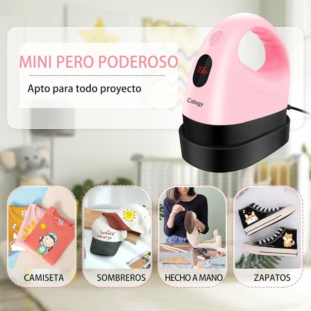 Thumbnail 5 de Calogy Mini Prensa de Calor Rosa Cereza