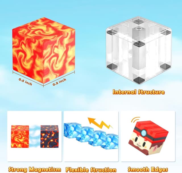 Thumbnail 4 de COOLJOYA Magnetic Building Blocks for Ages 3–8 🧩