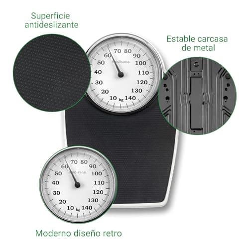 Detalle 2 de Medisana PSD Báscula Mecánica Analógica Hasta 150 kg 🧮