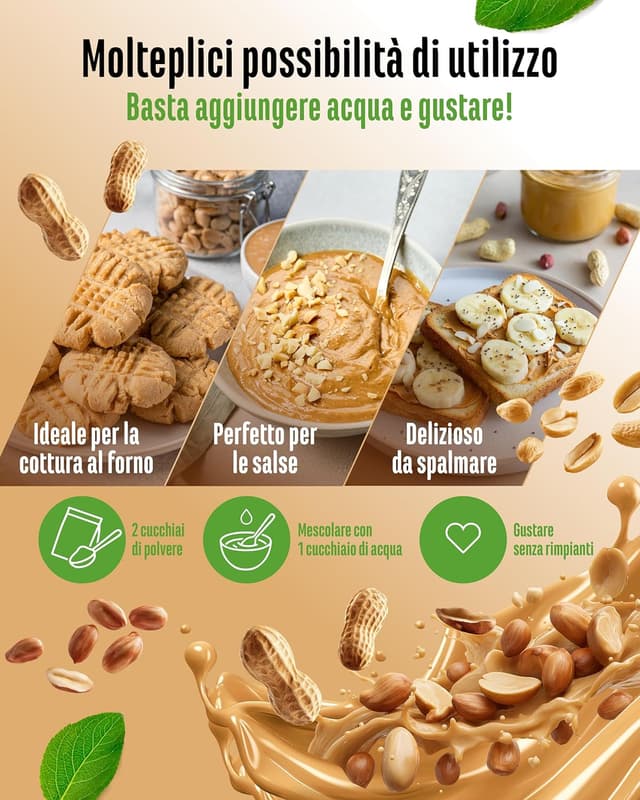 Thumbnail 5 de Vit4ever Burro di arachidi in polvere 500g 🥜