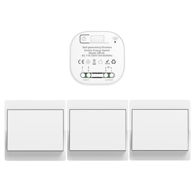 Imagen de Cerhot 220V interruptor inalámbrico cinético 433 MHz en OfertitasTOP