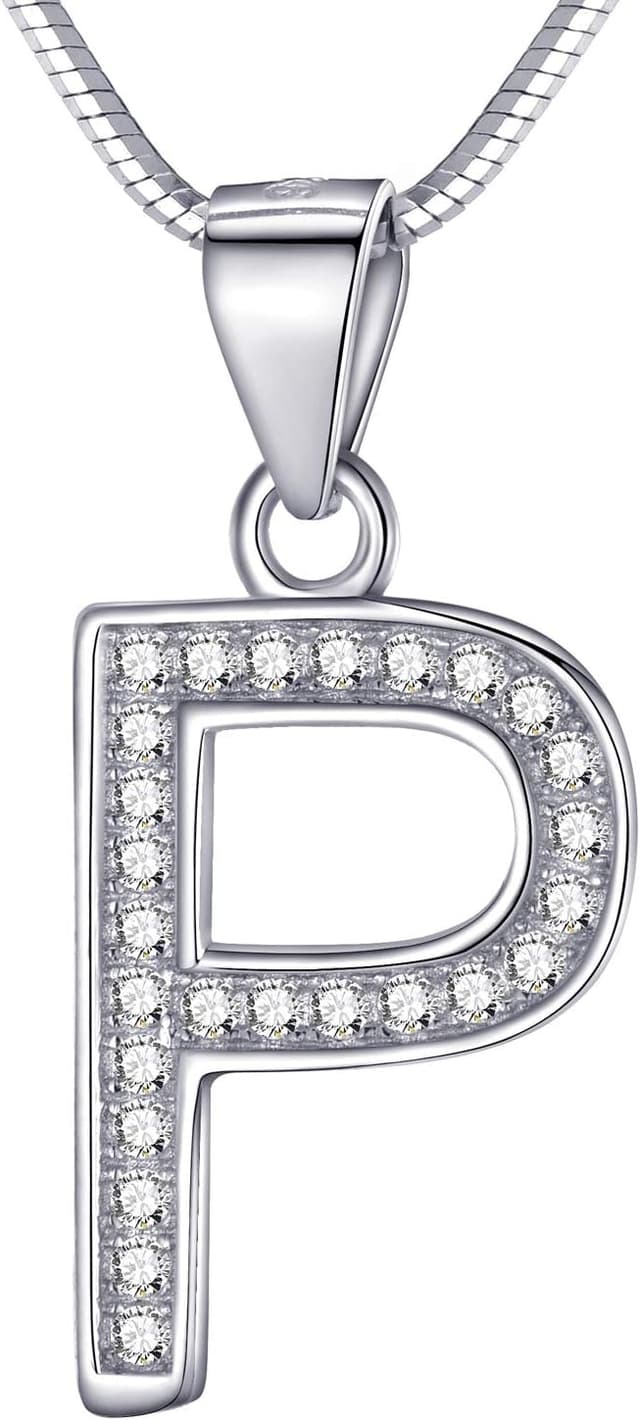 Detalle de Collana Morella lettera 925 rodiato, 45 cm