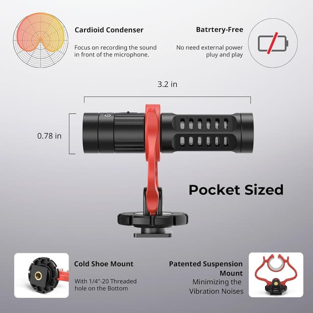 Thumbnail 3 de SMALLRIG Microphone Vidéo Universel 3468