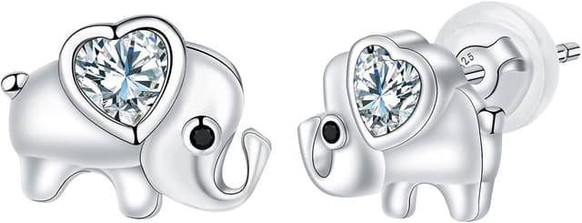 Thumbnail 4 de Arrebol pendientes plata de ley 925 gato corazón