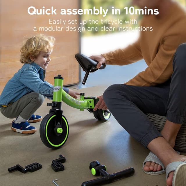 Thumbnail 4 de besrey 5-in-1 Toddler Bike for Ages 1–4, Removable Pedals