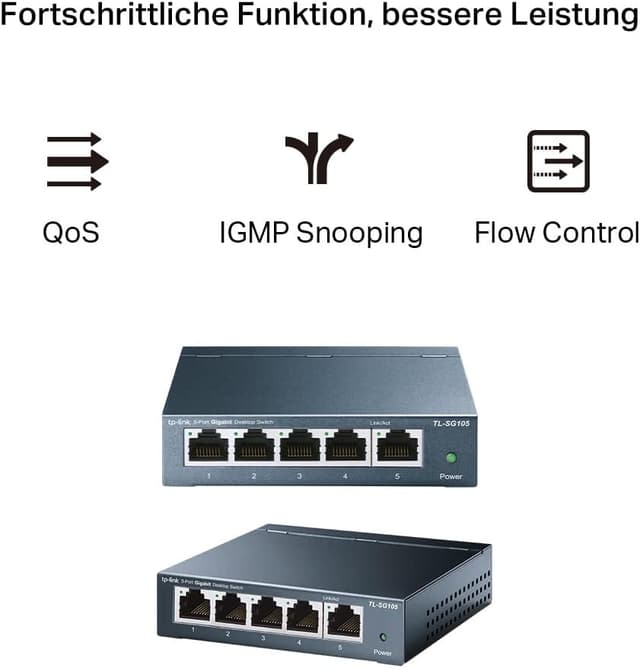 Thumbnail 5 de TP-Link TL‑SG105 5‑Port Gigabit Switch, unmanaged 📡