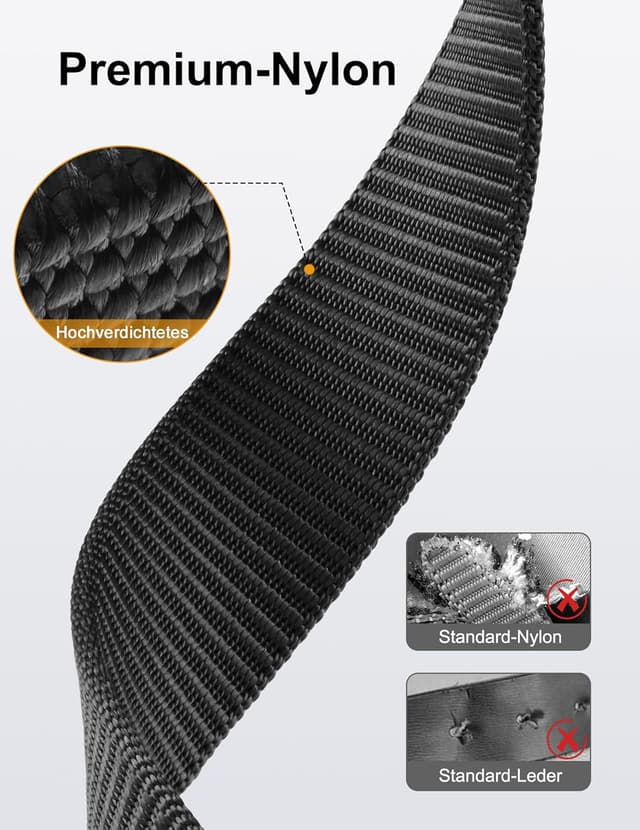 Detalle de JUKMO Automatik Gürtel Nylon 3,8 cm