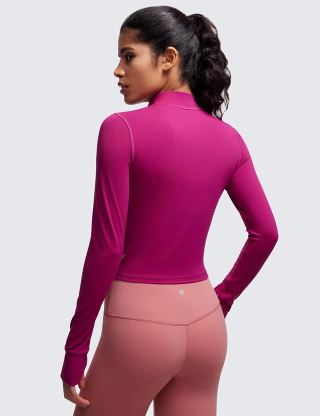 Detalle 2 de CRZ YOGA Donna Butterluxe giacche da allenamento con zip integrale Slim Fit