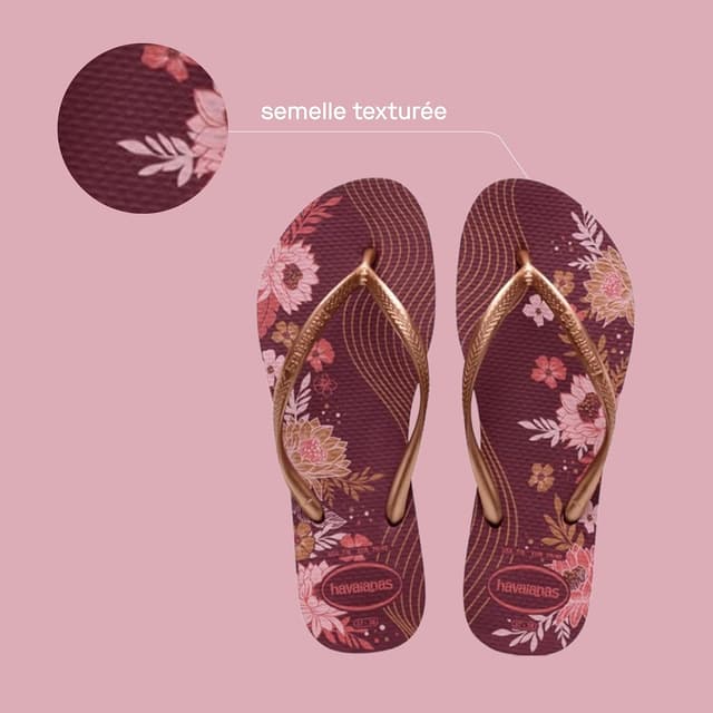 Detalle de Havaianas Slim Organic – tongs femme élégantes à semelle antidérapante