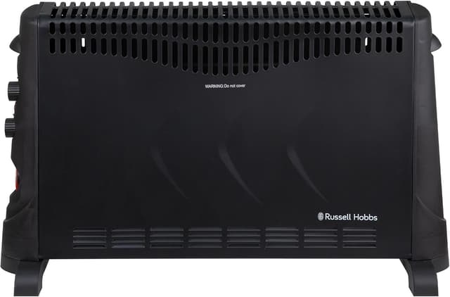 Detalle de Russell Hobbs termoconvettore elettrico 2000W con timer e termostato regolabile, 3 impostazioni di calore (nero)