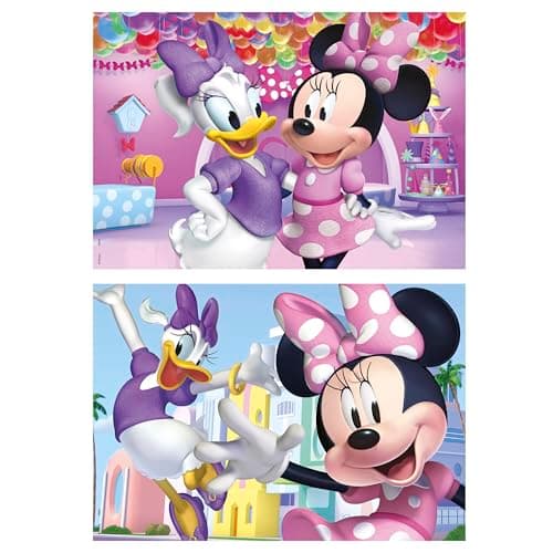 Detalle 2 de Educa - Minnie | Divertido Set de 2 Puzzles de Madera 🧩