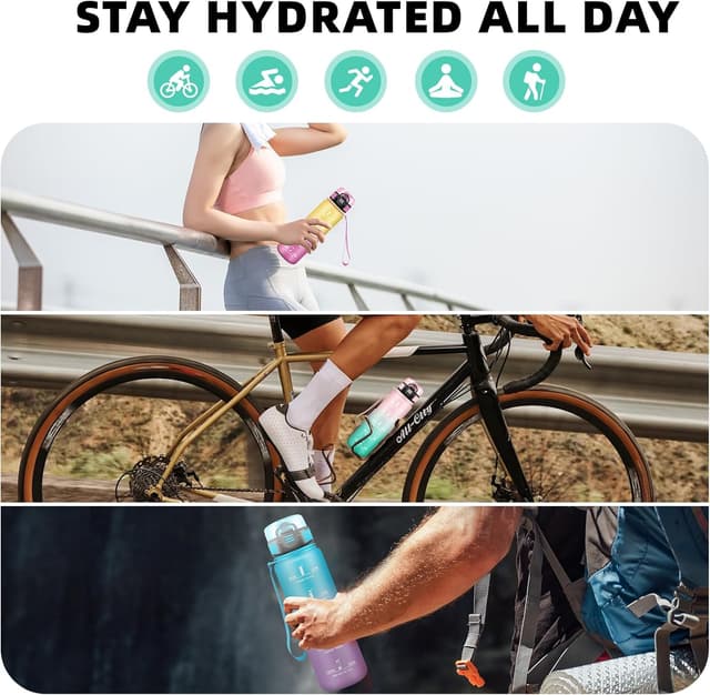 Thumbnail 6 de Cantimplora infantil 1L a prueba de fugas con filtro 💧