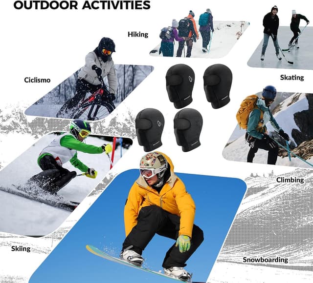 Thumbnail 6 de ROCKBROS Sturmhaube Motorrad Skimaske 54-62 cm