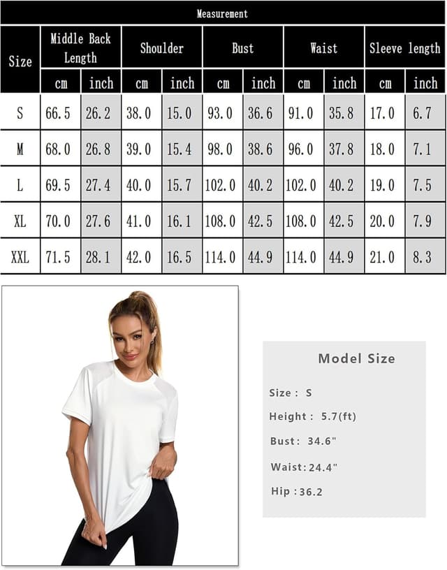 Detalle de Terecey Tee shirt Sport femme manches courtes en maille respirante à séchage rapide