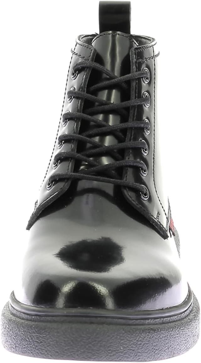 Detalle 1 de Kickers Femme Orasie : bottines en cuir à lacets pour un confort du quotidien