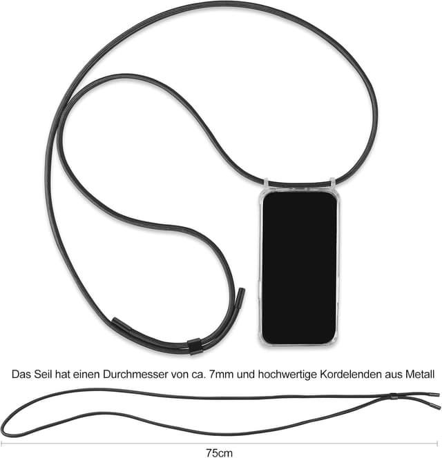 Detalle 1 de DiDaDi iPhone 15 Handyhülle mit Magnetband 160 cm