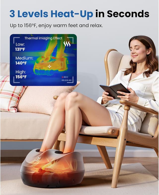 Detalle de BOB AND BRAD Fußmassagegerät Wärme 3 Stufen