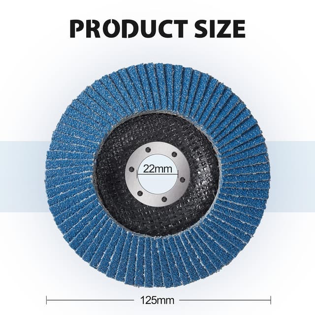 Detalle 2 de MIDO flap discs 125mm for angle grinders