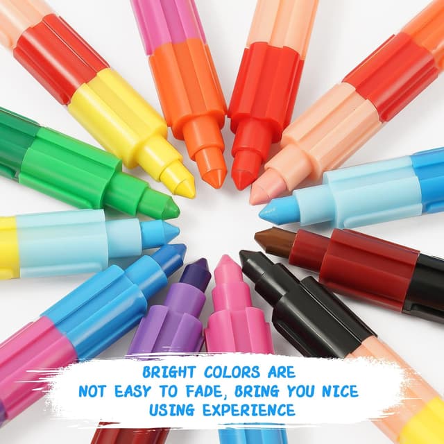 Thumbnail 3 de Vicloon Pastelli impilabili 10 pezzi 12 colori