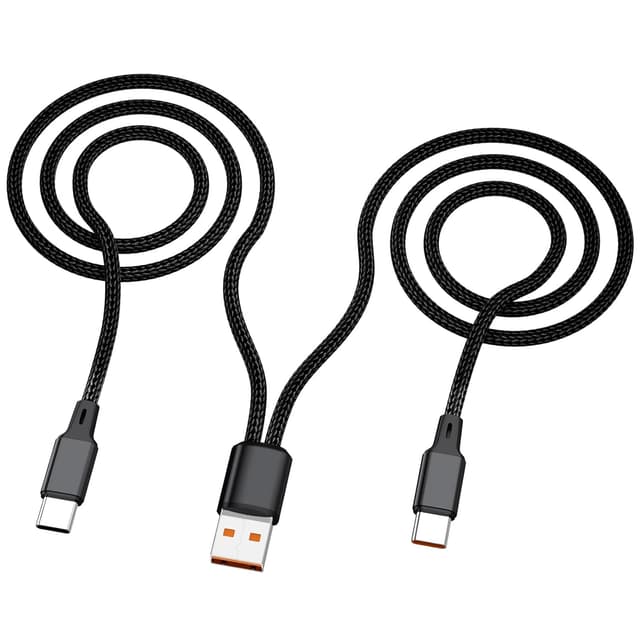 Thumbnail 6 de Multi USB‑C Kabel 1,2 m (2‑in‑1) – Dual Splitter USB‑A auf Doppel‑USB‑C, 3A, Nylon (Mehrfach Typ C Ladekabel)