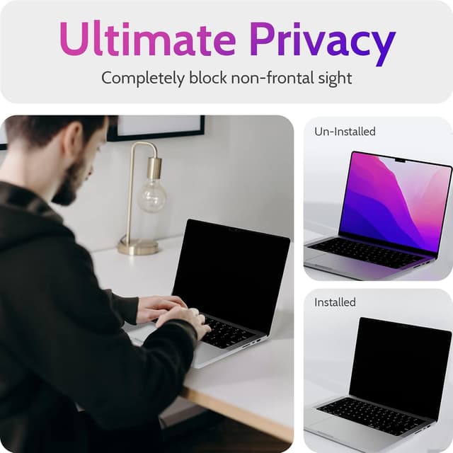 Detalle de Peslv Magnetic Privacy Screen for MacBook Pro 14