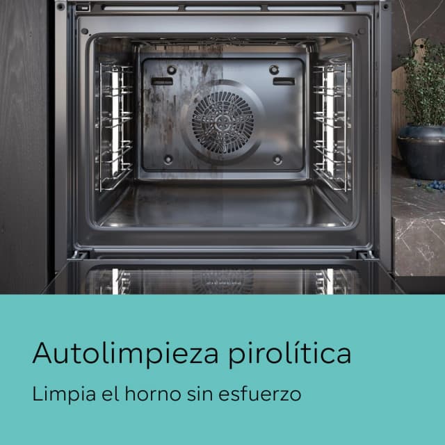 Detalle de Siemens HB578G0S00 horno pirolítico