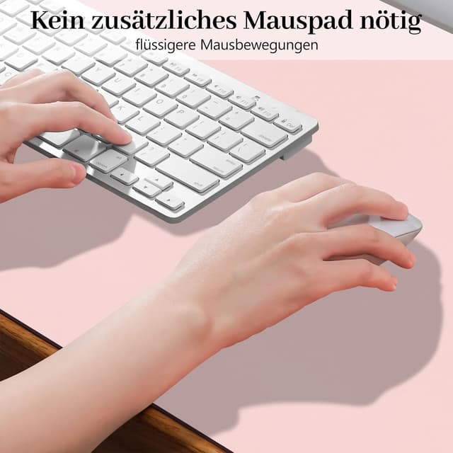 Detalle de Sevenpers Schreibtischunterlage Kinder doppelseitig wasserdicht & rutschfest, PU-Leder Mauspad 60 x 40 cm (Lila/Rosa)