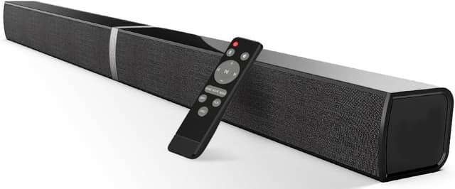 Detalle de HoYLluDLL 2.0-Kanal Soundbar für TV (abnehmbare 2-in-1 Soundbar, Bluetooth, ARC/optisch/Aux, 3 EQ-Modi)