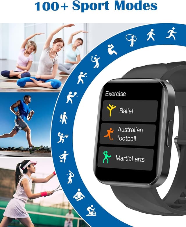 Thumbnail 1 de RUIMEN Smartwatch Nero da polso