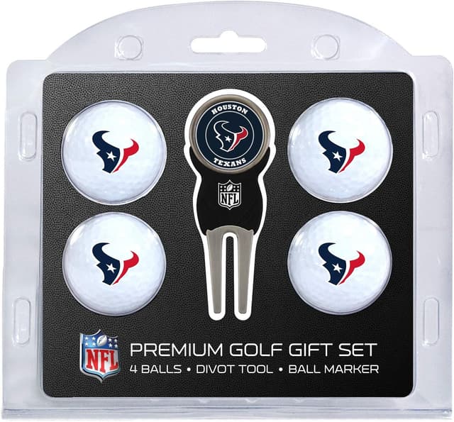 Detalle de Team Golf NFL Regulation Size Golf Balls (4 Count) & Divot Tool with Removable Double-Sided Magnetic Marker