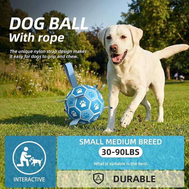 Detalle de HETOO Dog Football Ball 6 Inch