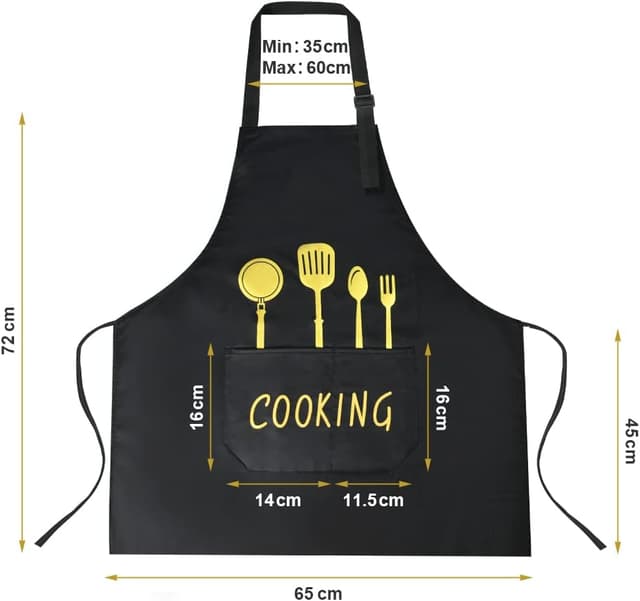 Thumbnail 1 de Vicloon Delantales Impermeables Babero 1 unidad 🧑