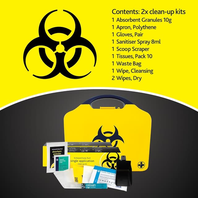 Thumbnail 3 de Reliance Medical Biohazard Clean-Up Kit 2-Pack