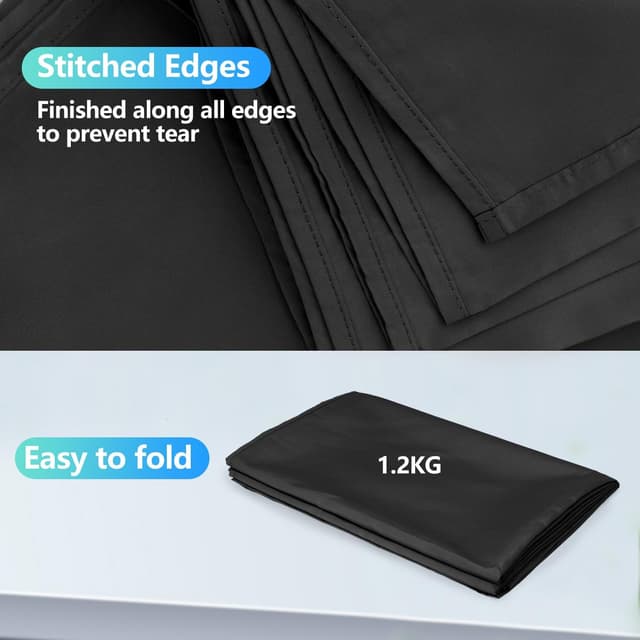 Thumbnail 5 de JEBUTU Black Backdrop 3m x 3m