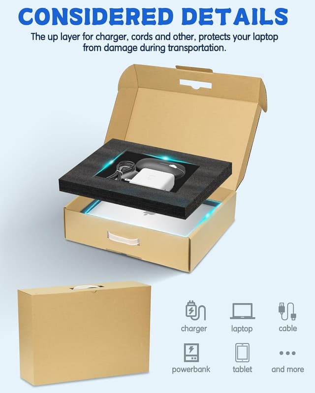Detalle 1 de Yutrchey Laptop Shipping Box up to 17