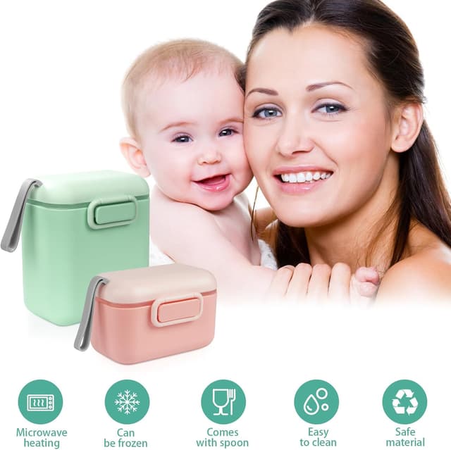 Thumbnail 6 de Dispenser latte in polvere Aolso, 800 ml + 400 ml con cucchiaio e chiusura ermetica