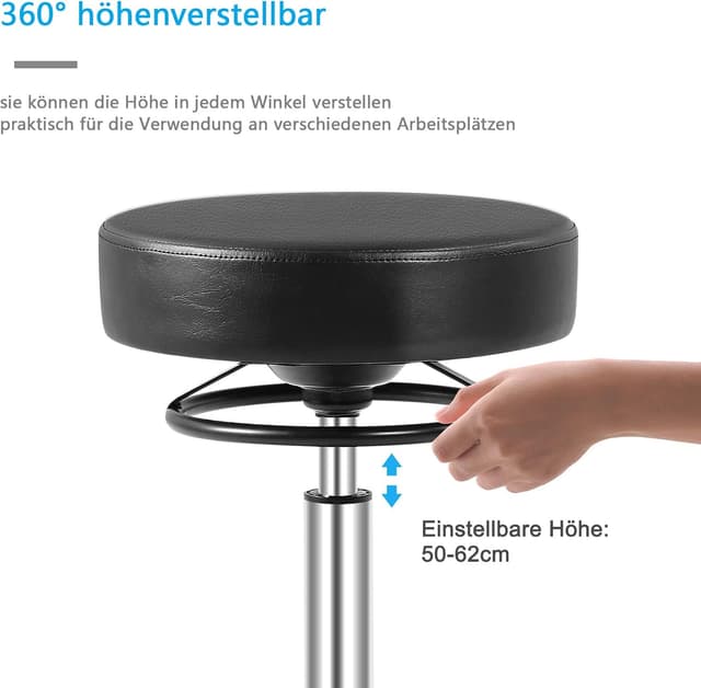 Thumbnail 2 de OUTMASTER Rollhocker höhenverstellbar mit Rollen