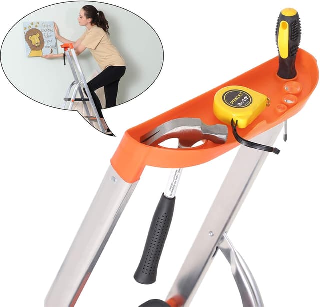 Thumbnail 2 de SONGMICS Échelle 3 Marches aluminium 150 kg